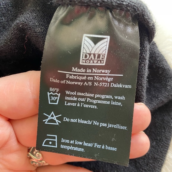 Euc - Dale of Norway Sonja  Black Cardigan - XL, Extra-fine Merino Wool - Picture 7 of 9